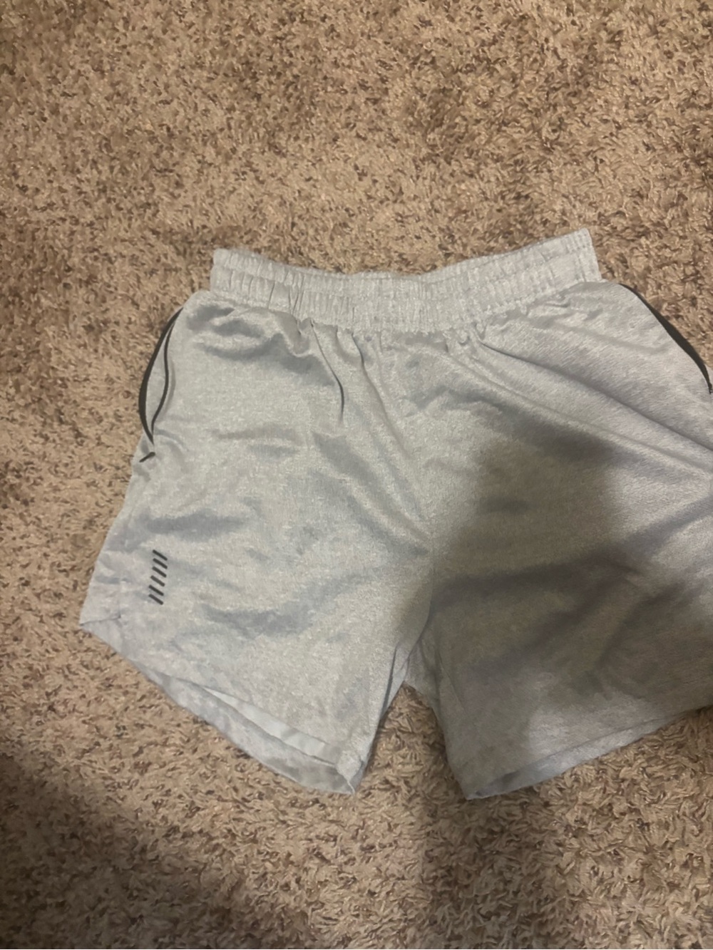 Men's Athletic Light Gray Performance Shorts